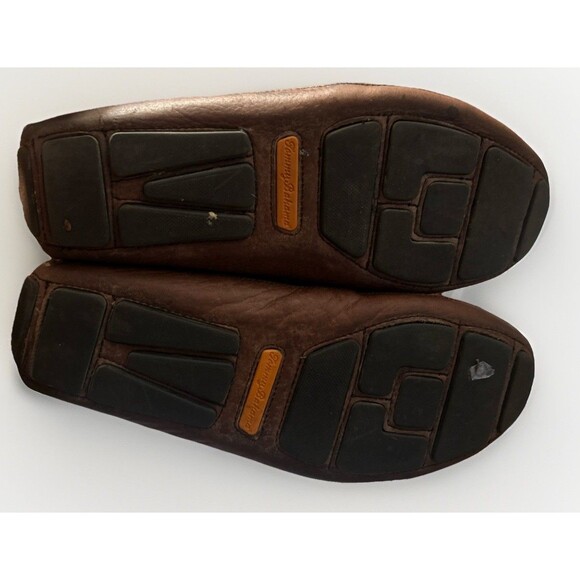 Tommy Bahama Paradise City Brown Leather Penny Driving Loafers Mens 9 M Slip On